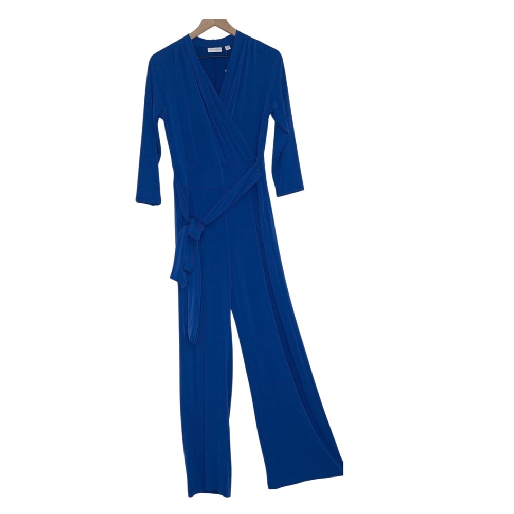 NWT New York & Company Blue Stretch Jumpsuit. Size Small